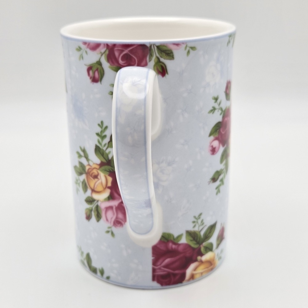 Royal Albert Old Country Roses Floral Blue Damask Bone China Tea Mug - Picture 2 of 6